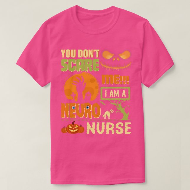 Camiseta No asusten a la enfermera Neuro Neurología Hallowe (Diseño del anverso)