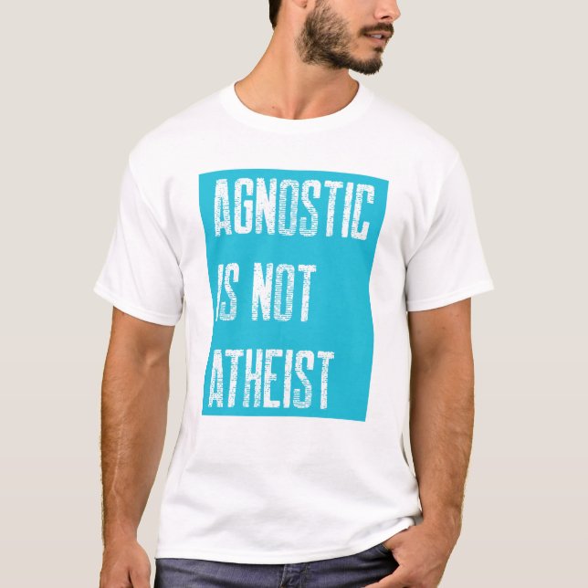 Camiseta No ateo agnóstico (Anverso)