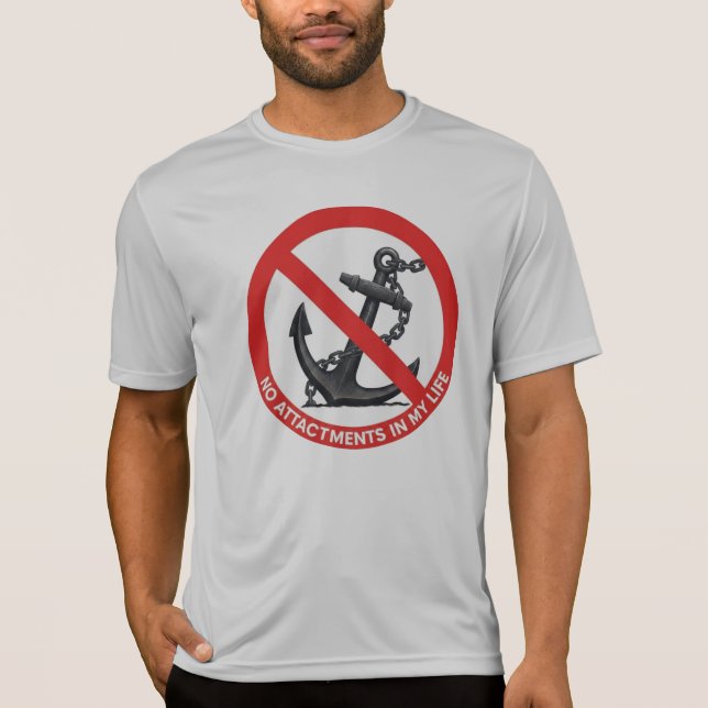 Camiseta No attachments in my life (Anverso)