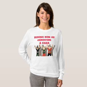 Camiseta no au-génocide-gaza