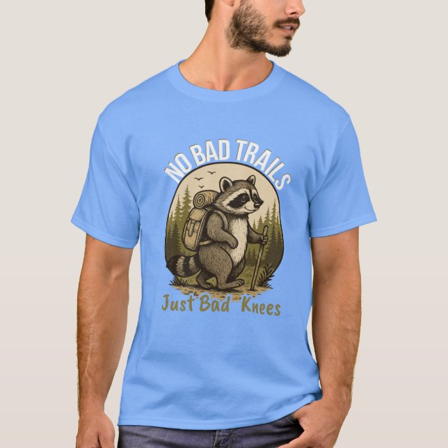 Camiseta No Badrails Just Bad Knees Funny Hikingee for Outr (Anverso)