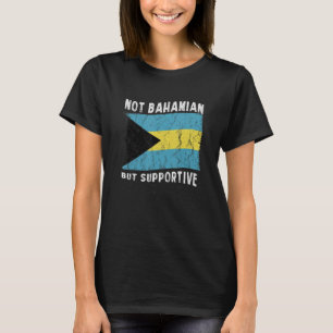 Camiseta No bahameña, sino solidaria inspiración de bandera