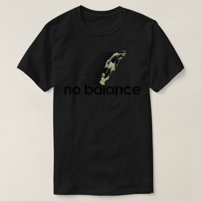 Camiseta No Balance de arte vintage (Diseño del anverso)