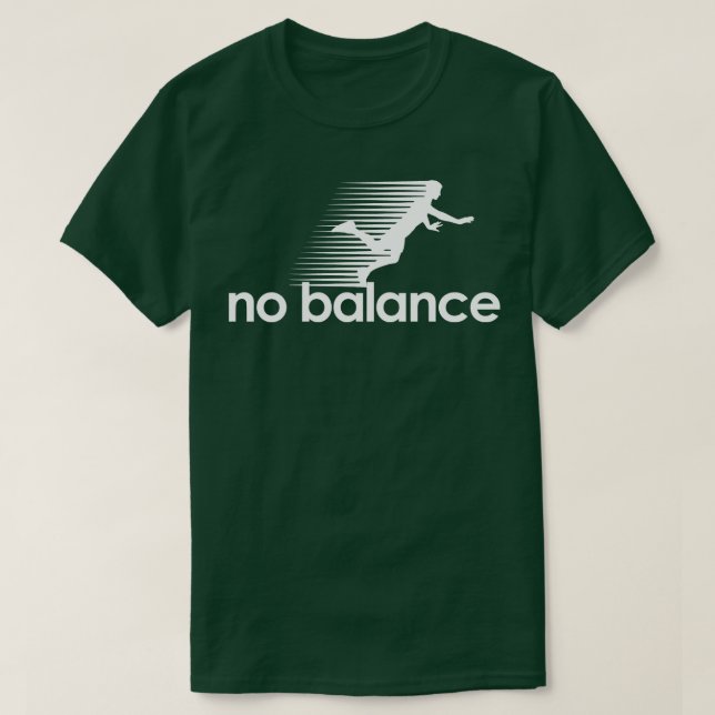 Camiseta No Balance de azadilla blanca (Diseño del anverso)