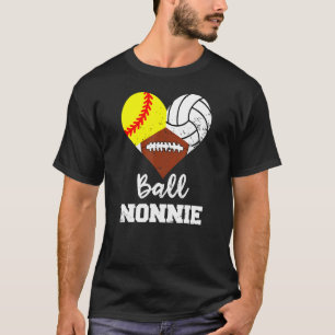 Camiseta No Ball Nonnie Heart Softball Volleyball
