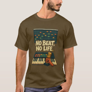 Camiseta No Beat, No Life – Music Producer T-Shirt