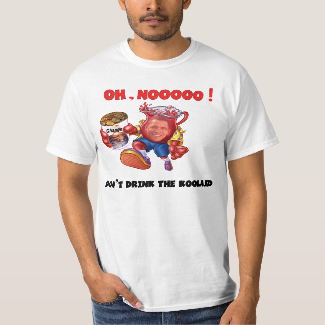 Camiseta No beba el Koolaid (con diseño trasero) (Anverso)