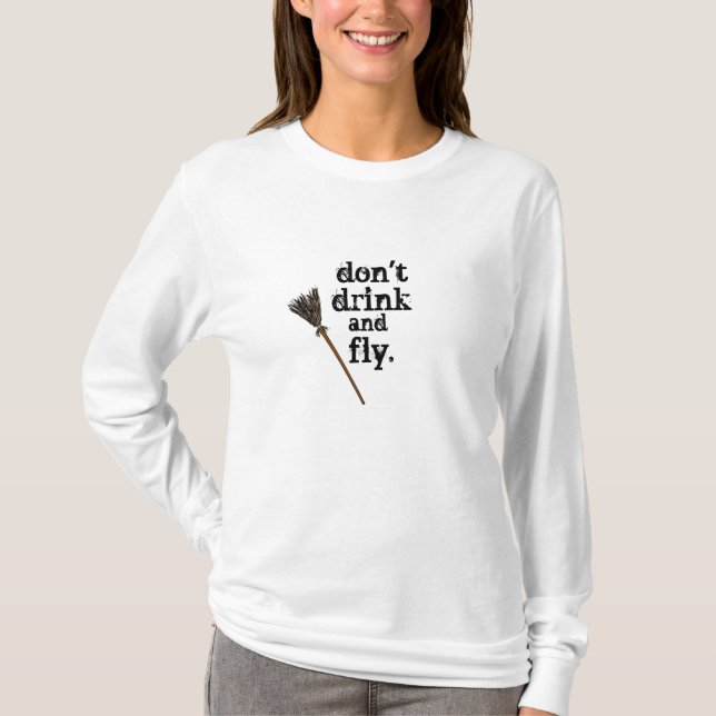 Camiseta no beba y no vuele… (Anverso)