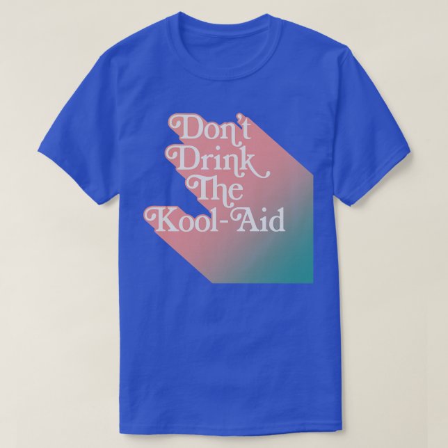 Camiseta No Beban El Templo Del Pueblo De Kool Aid (Diseño del anverso)