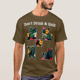 Camiseta No bebas amplificador Calentador coser el humor