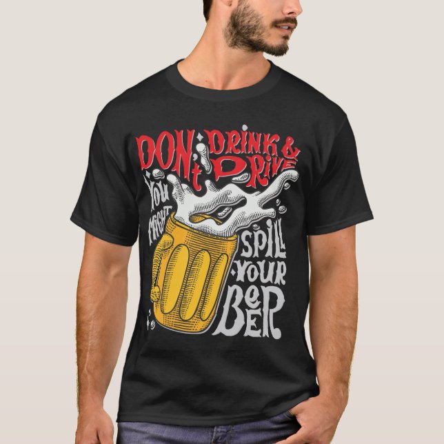 Camiseta No bebas cerveza y conduzcas (Anverso)