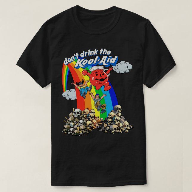Camiseta No bebas el diseño psicodélico retro de KoolAid (Diseño del anverso)