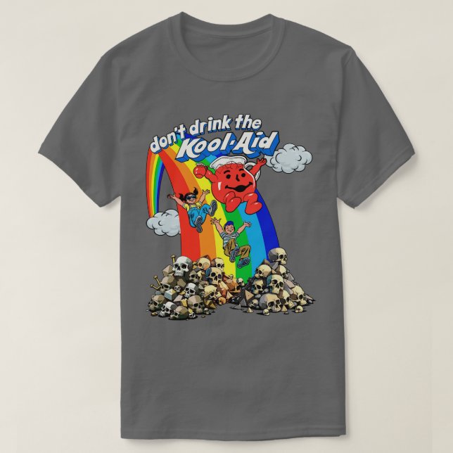Camiseta No bebas el diseño psicodélico retro de KoolAid 1 (Diseño del anverso)