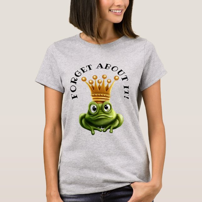 Camiseta No besar a las ranas aquí (Anverso)