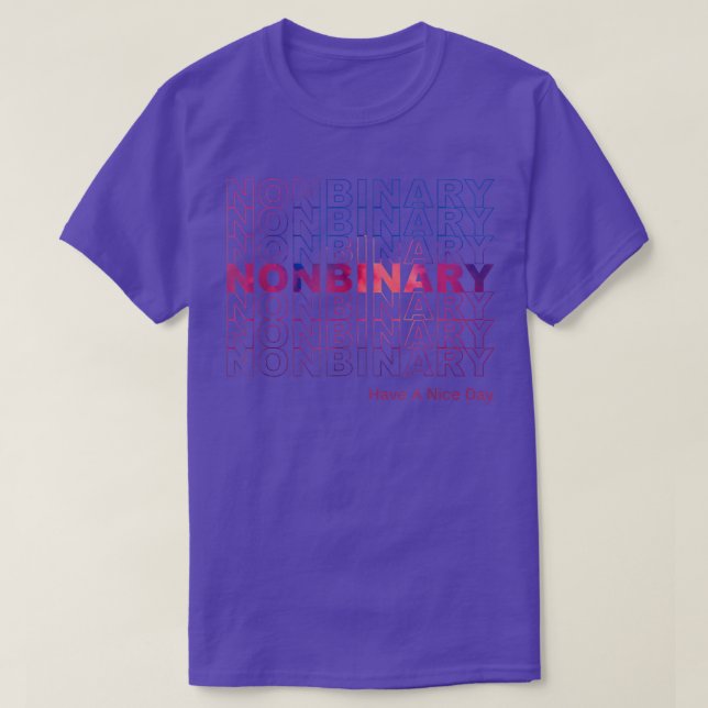 Camiseta no binaria LGBT Transgender Trans Pride T (Diseño del anverso)