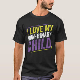 Camiseta No binario Amo a mi madre LGBT no binaria