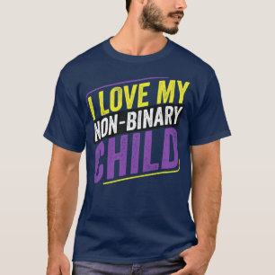 Camiseta No binario me encanta mi madre LGBT no binaria Pa