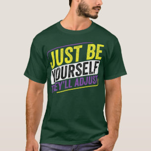 Camiseta No binario sé el tuyoAjustan la entrada LGBT no bi