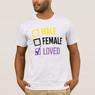 Camiseta No binario y amado