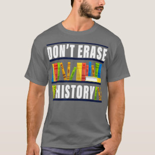 Camiseta No borrar la historia Gracioso libro de gusanos de