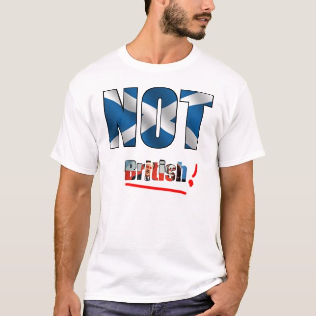 Camiseta No británico (luz) (Anverso)