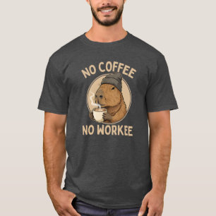 Camiseta No Café No Trabajo, Gorra Divertida Amante del Caf