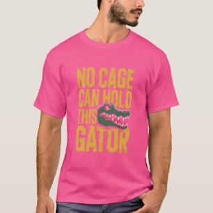 Camiseta No Cage Can Hold This Gator