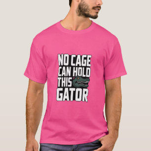 Camiseta No Cage Can Hold This Gator