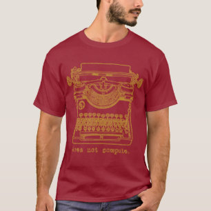 Camiseta No calcula (mostaza)