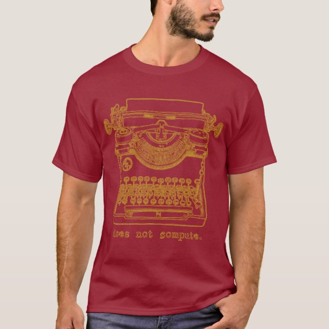 Camiseta No calcula (mostaza) (Anverso)