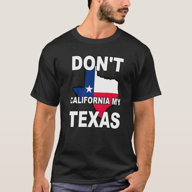 Camiseta No califiques mi bandera del estado de Texas (Anverso)