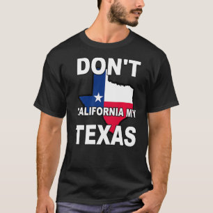 Camiseta No califiques mi bandera del estado de Texas