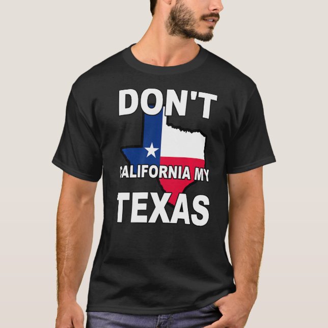Camiseta No califiques mi bandera del estado de Texas (Anverso)