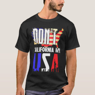 Camiseta No califiques mi bandera estadounidense