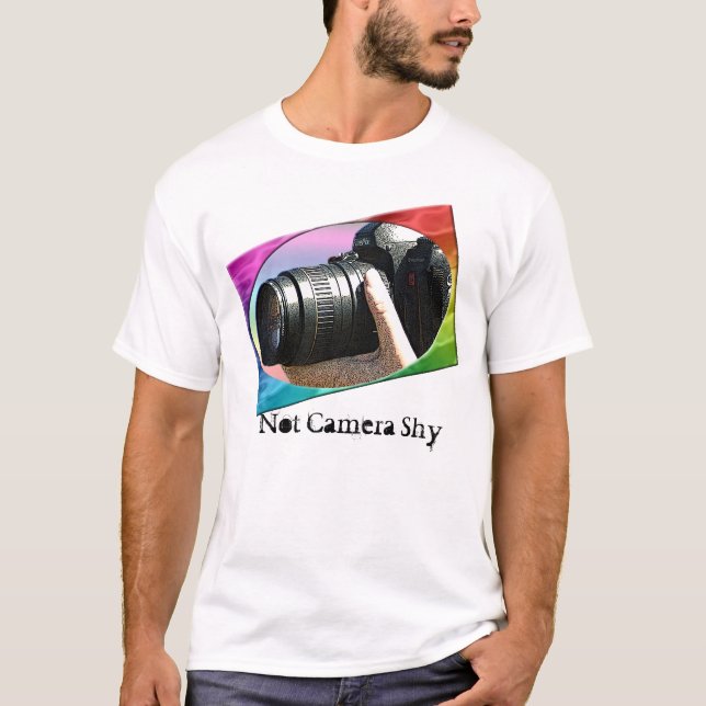 Camiseta No cámara tímida (Anverso)