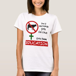 Camiseta No cambien Chicas por vacas, denles educación
