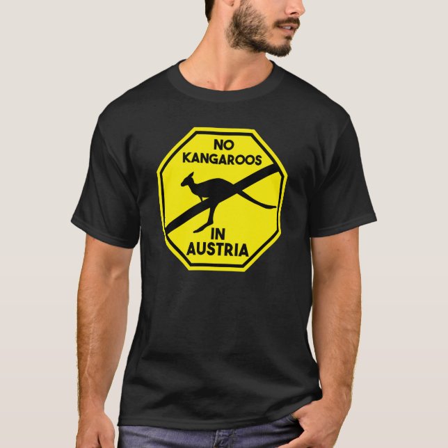 Camiseta No canguros en Austria Australia (Anverso)