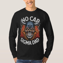 Camiseta No Cap Sigma Dad Viking Skull para Padres