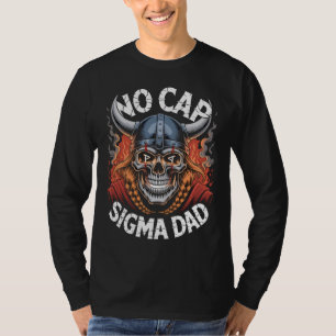 Camiseta No Cap Sigma Dad Viking Skull para Padres