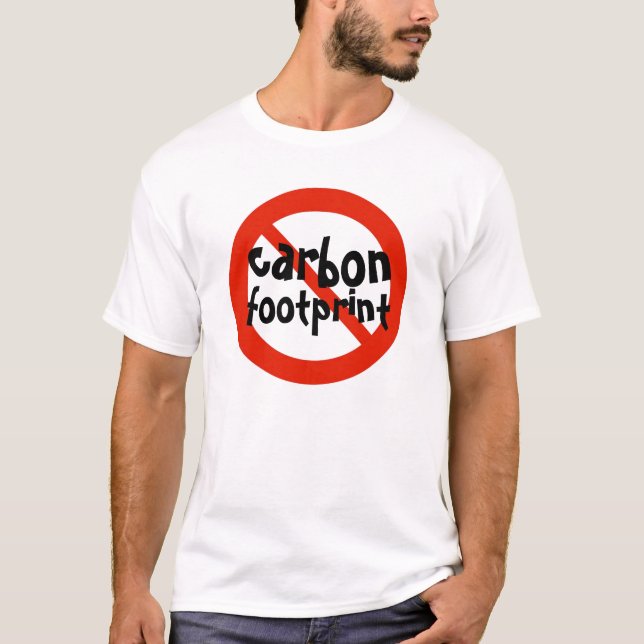 Camiseta NO Carbon FootPrint - Personalizado (Anverso)