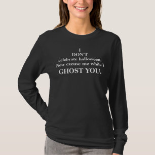 Camiseta No celebro Halloween anti-Halloween BNW T-S