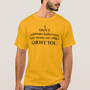 Camiseta No celebro la Naranja anti-Halloween de Halloween