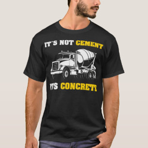 Camiseta No cemento es equipo pesado de construcción de con