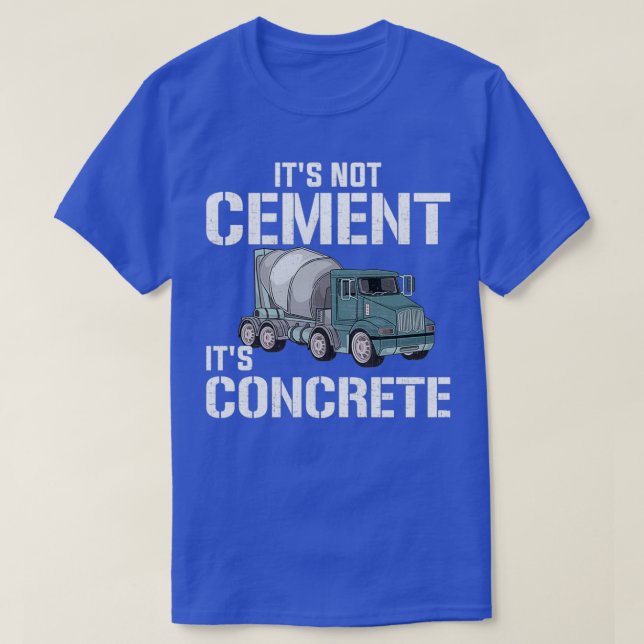 Camiseta No cemento su concreto concreto (Diseño del anverso)
