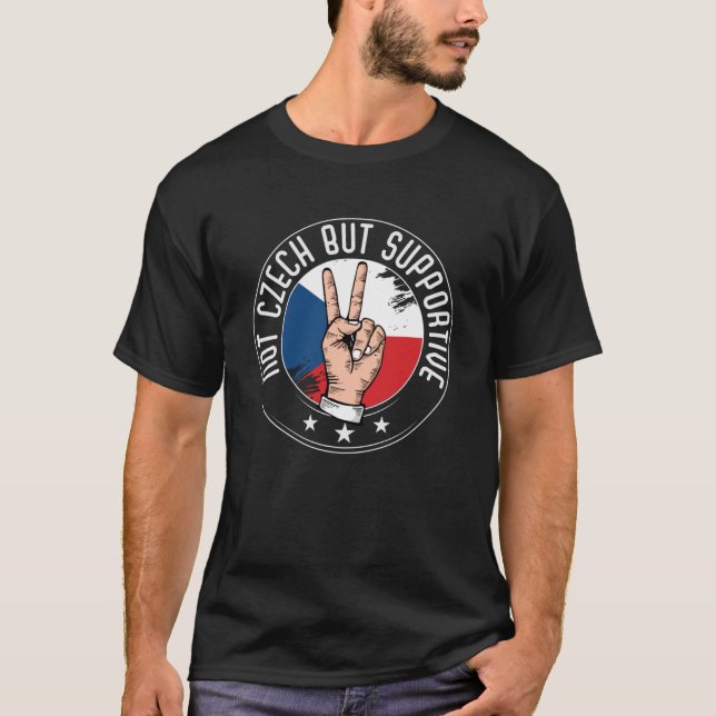 Camiseta No checo, pero apoya a turista checo (Anverso)