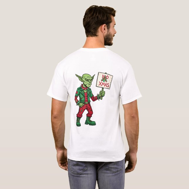 Camiseta No Christmas – Rebel Alien Style (Reverso completo)