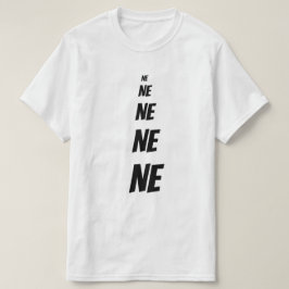 Camiseta No cinco veces en checo