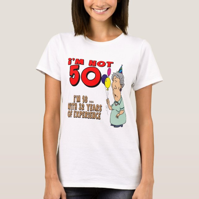 Camiseta No cincuenta 50.os regalos de cumpleaños (Anverso)