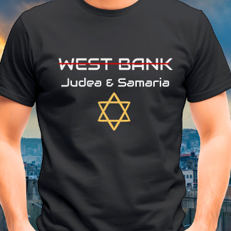 Camiseta No Cisjordania, Judea Samaria Israel