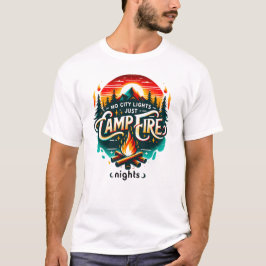 Camiseta No City Lights Campfire Nights